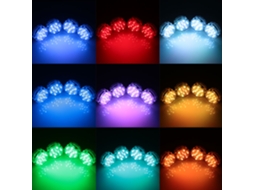 2026 lâmpada Submersível Ip68 Rgbwy 10leds Controle Remoto Base Vaso Floral Mini para Decoração de Casamento e Festa 4 Peças