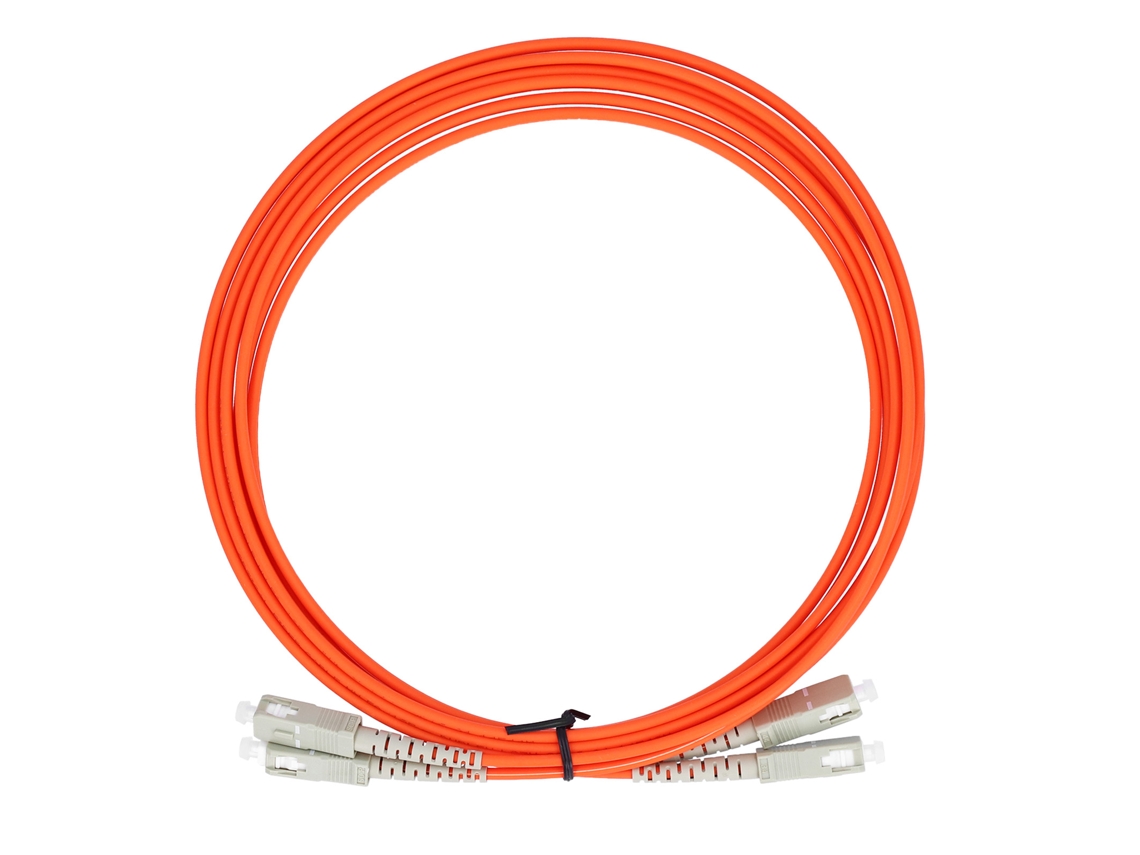 Cabo de Fibra Óptica 50/125μm 3m Multimodo Dualcore Patch Cord Sc UPC | S/MARCA