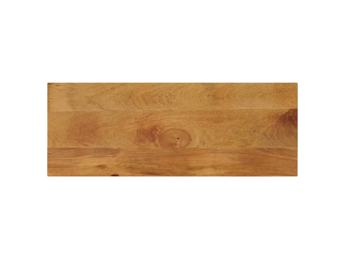 Vidaxl Tampo De Mesa Retangular 90x30x3,8 Cm Mangueira Maciça
