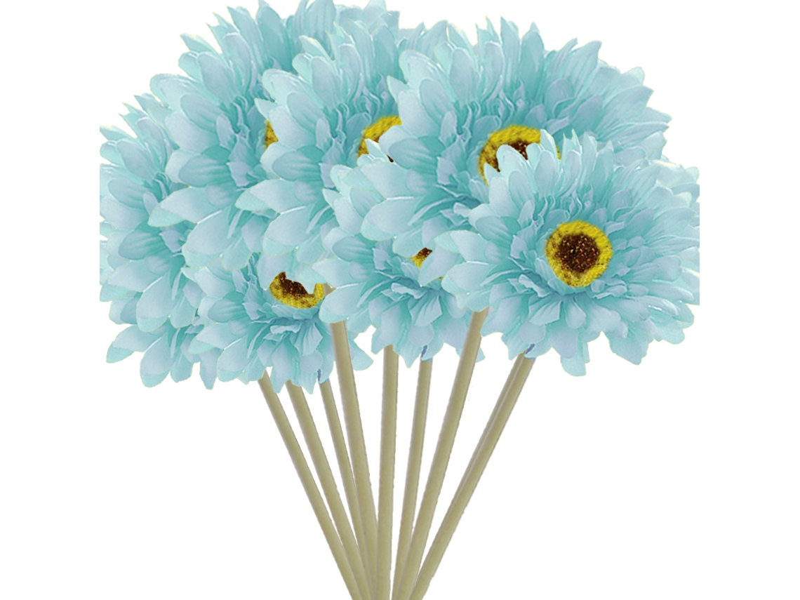 Flores Artificiais Para Exterior Resistentes Aos Raios Uv 10 Pacotes Plantas De Plástico Falsas Sem Desbotamento Decoração De Jardim