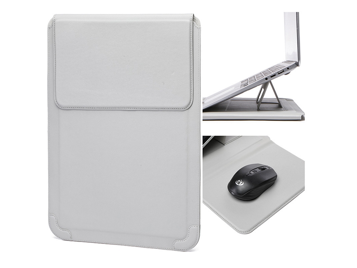 Capa para Portátil HEXINYIGJLY 13 13.3" Universal,acolchoado, Impermeável, para Macbook/dell/hp/surface Prata