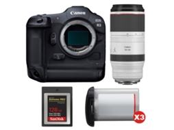 Eos R3 + Rf 100 500mm F/4.5 7.1 L Is Usm + 1 Sandisk 128gb Extreme Pro Cfexpress Type B + 3 Canon Lp e19 + Ebook Pricedirect CANON
