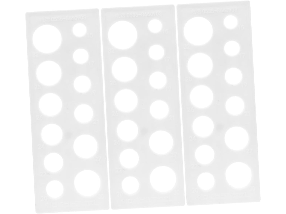 Conjunto de 3 Medidores Circulares GARNECK para Classificação de Frutas