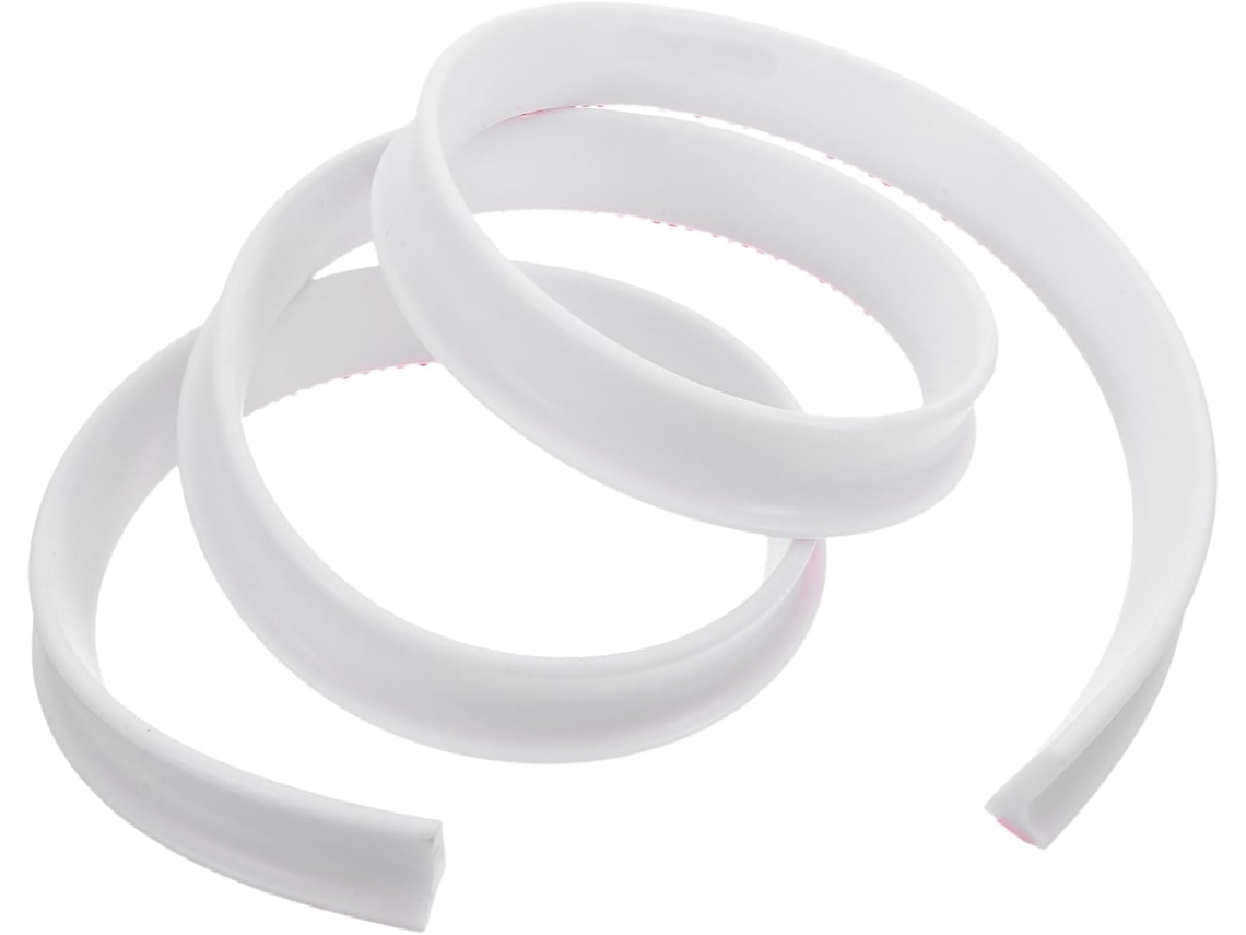 Fita Autoadesiva Para Barreira De Água No Piso Do Chuveiro, 1,5 MX 1,6 Cm X 3 Cm, Tpe Branco, Resis Gokoco