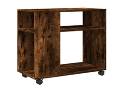 Side Table, Side Tables Vidaxl Marrom Madeira Processada (n/a)