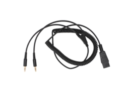 Cabo para fone de ouvido Plantronics, dual 3.5mm, quick disconnect EOOCOO