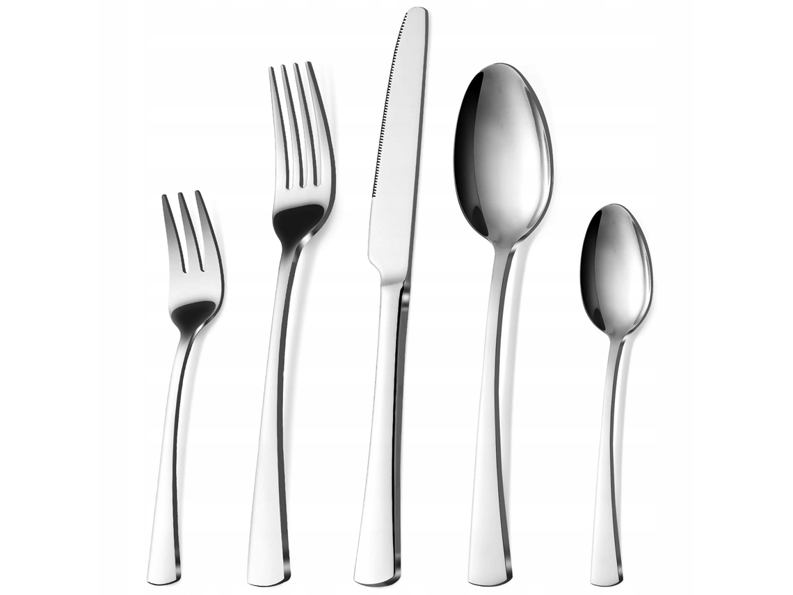Prato De Mesa Para 6 Pessoas 30 Peças Em Aço Inoxidável Lavável Na Máquina De Lavar Louça