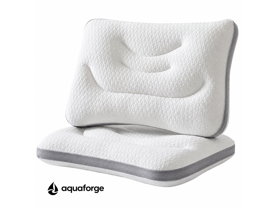 Almofada Cervical Ergonómica Poliéster 30 X 50 Cm