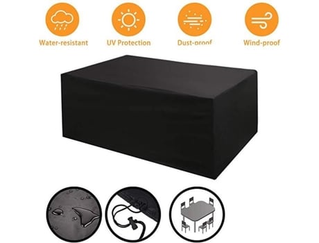 Capa protetora impermeável para mesa de jardim - 242 x 162x 100 cm YOPOTIKA