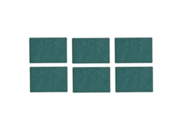 Tábua de corte em PVC auto-regenerativa para artesanato, patchwork e costura, tamanho A5 (6 unidades)