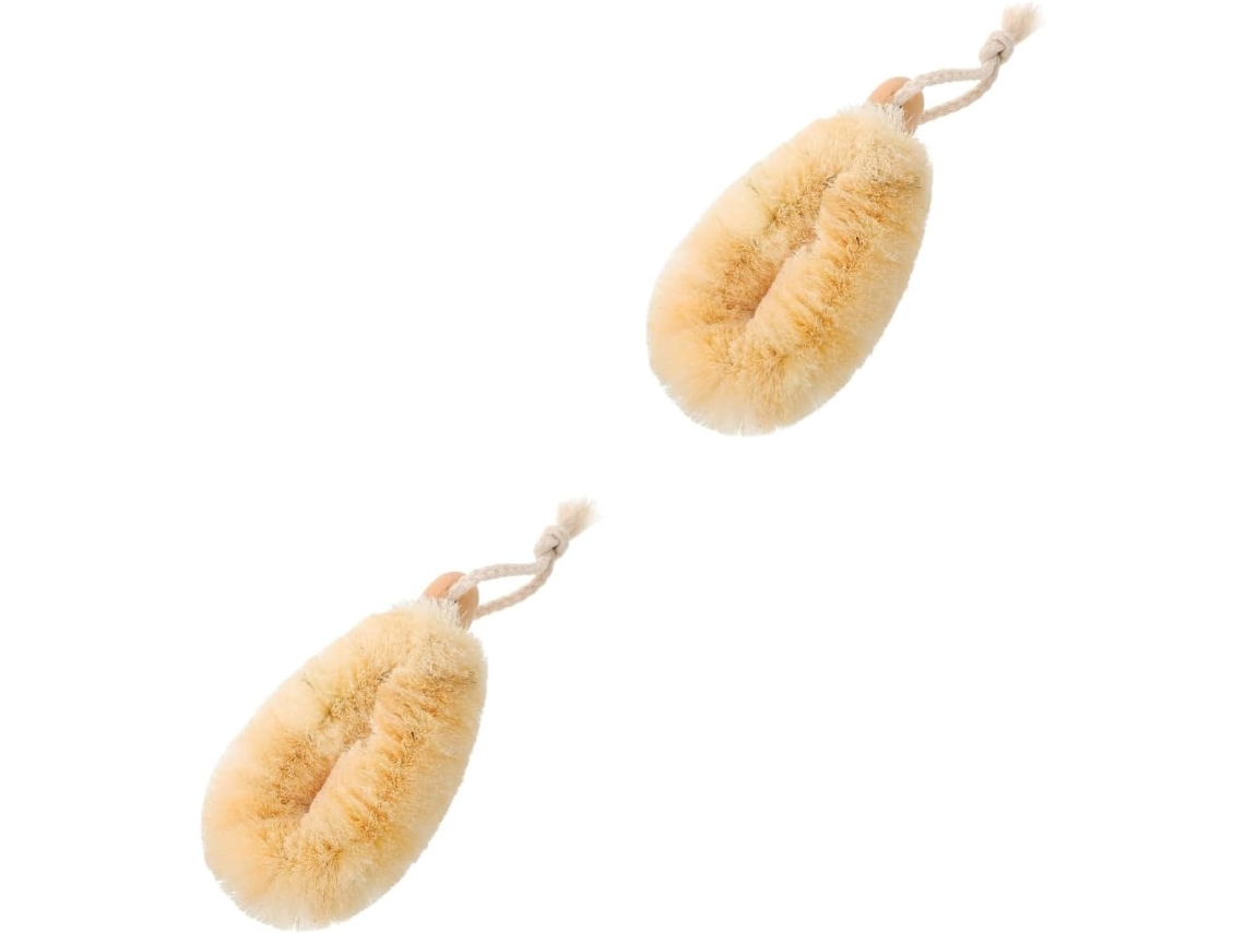 Conjunto Mikinona Com 2 Escovas Esfoliantes Para Os Pés E Pescoço, Em Fibra De Sisal Resistente Ao Desgaste