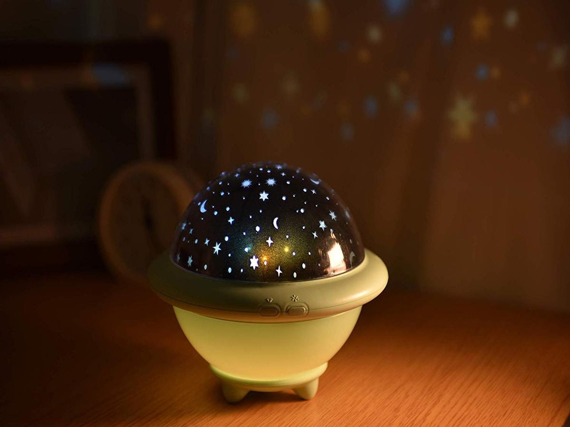 Projetor Lurelia Led Star, Usb, Rotação 360°, Recarregável, Dimerizável, Céu Estrelado