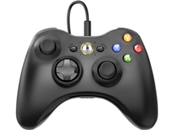 Controlador de Pc com Fio Compatível com Xbox 360/Slim Pc Windows 10/8/7 Preto YIZHOOD
