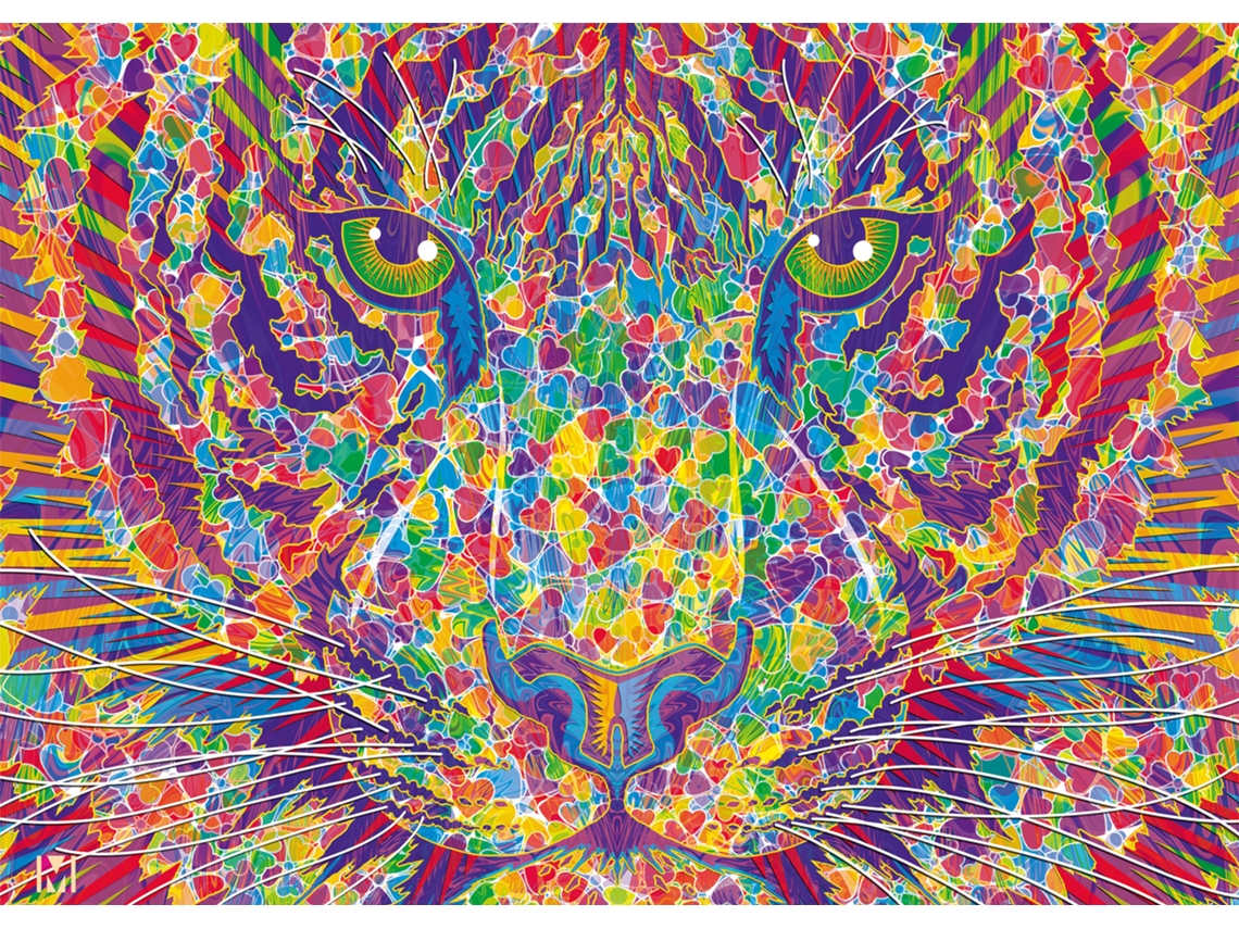 Quebra Cabeça Schmidt Puzzle Wild At Heart Tiger 2000 Peças Para Adultos