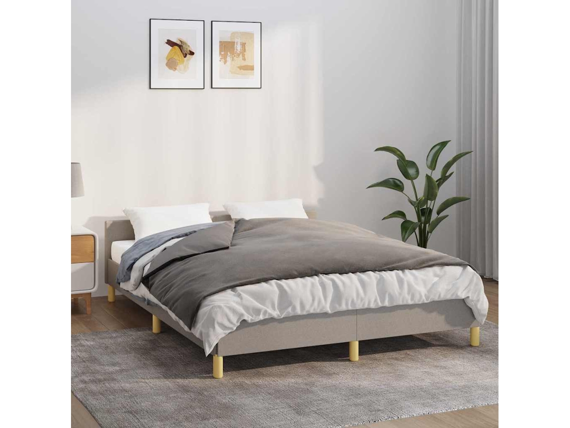 Vidaxl Manta Pesada C/ Cobertura 7 Kg 150x200 Cm Tecido Cinza