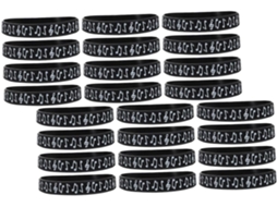 Homoyoyo Conjunto De 24 Pulseiras De Silicone Com Música Para Festas Temáticas, Acessórios Para Eventos Musicais E