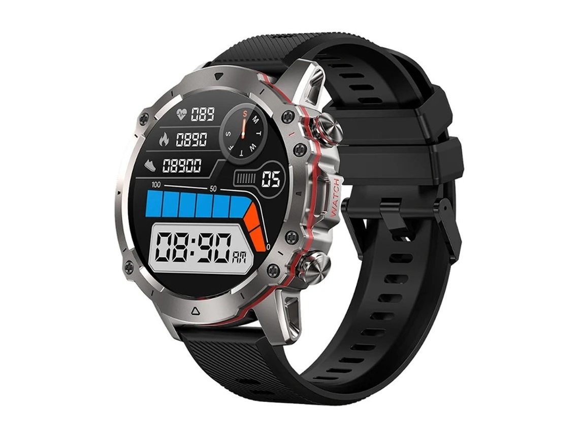 Smartwatch com chamada Bluetooth, tela de 1,43 polegadas, monitoramento de frequência cardíaca e pressão arterial e vários modos esportivos Bestvite