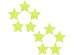 Adesivos De Estrela Refletivos Verdes, Sinalização Adesiva