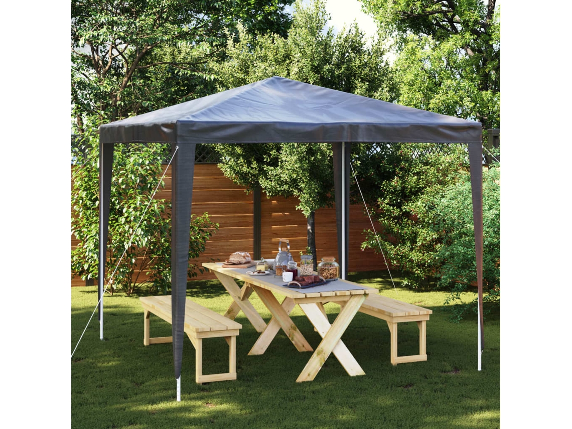 Vidaxl Tenda Para Festas 2,5x2,5 M 90 G/m² Antracite
