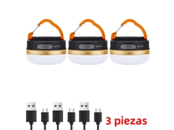 Lanterna Portátil Alta Potência 10w com USB MDUG (3 Unidades)