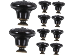 Conjunto De 8 Puxadores Cerâmica Com Design Vintage Exclusivo Para Armários E Gavetas Cozinha Versáteis Ideais Sua Casa