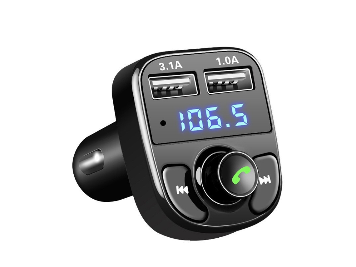 Transmissor Fm Bluetooth Veicular, Usb, Carga Rápida