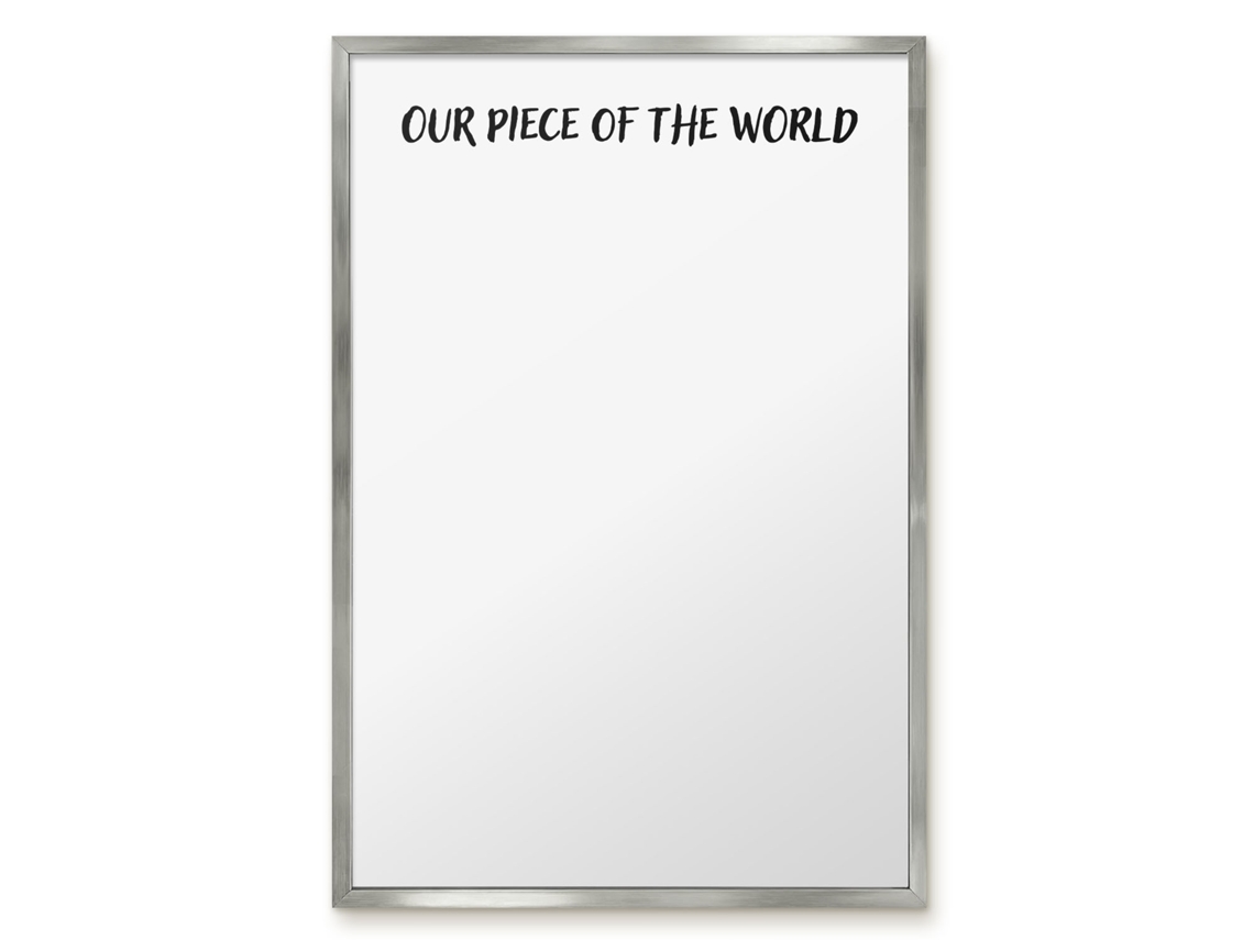 Magnetic Glass Board Our Piece Of The World For The Hall Espelharte (40x60 Cm)
