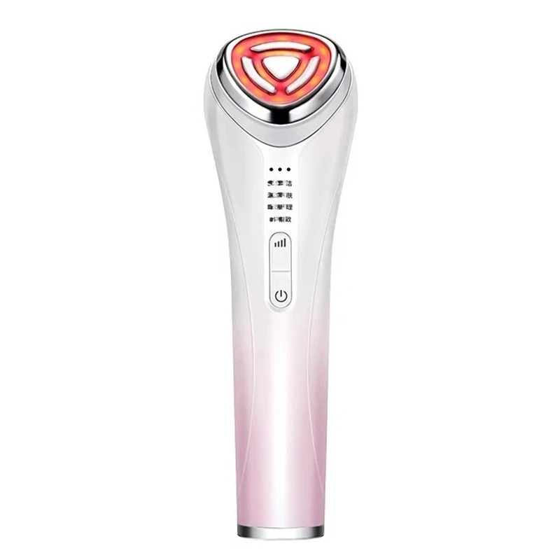 (rosa) Aparelho Portátil De Limpeza E Massagem Facial Com Microcorrente Para Cuidados Profissionais Com A Pele.