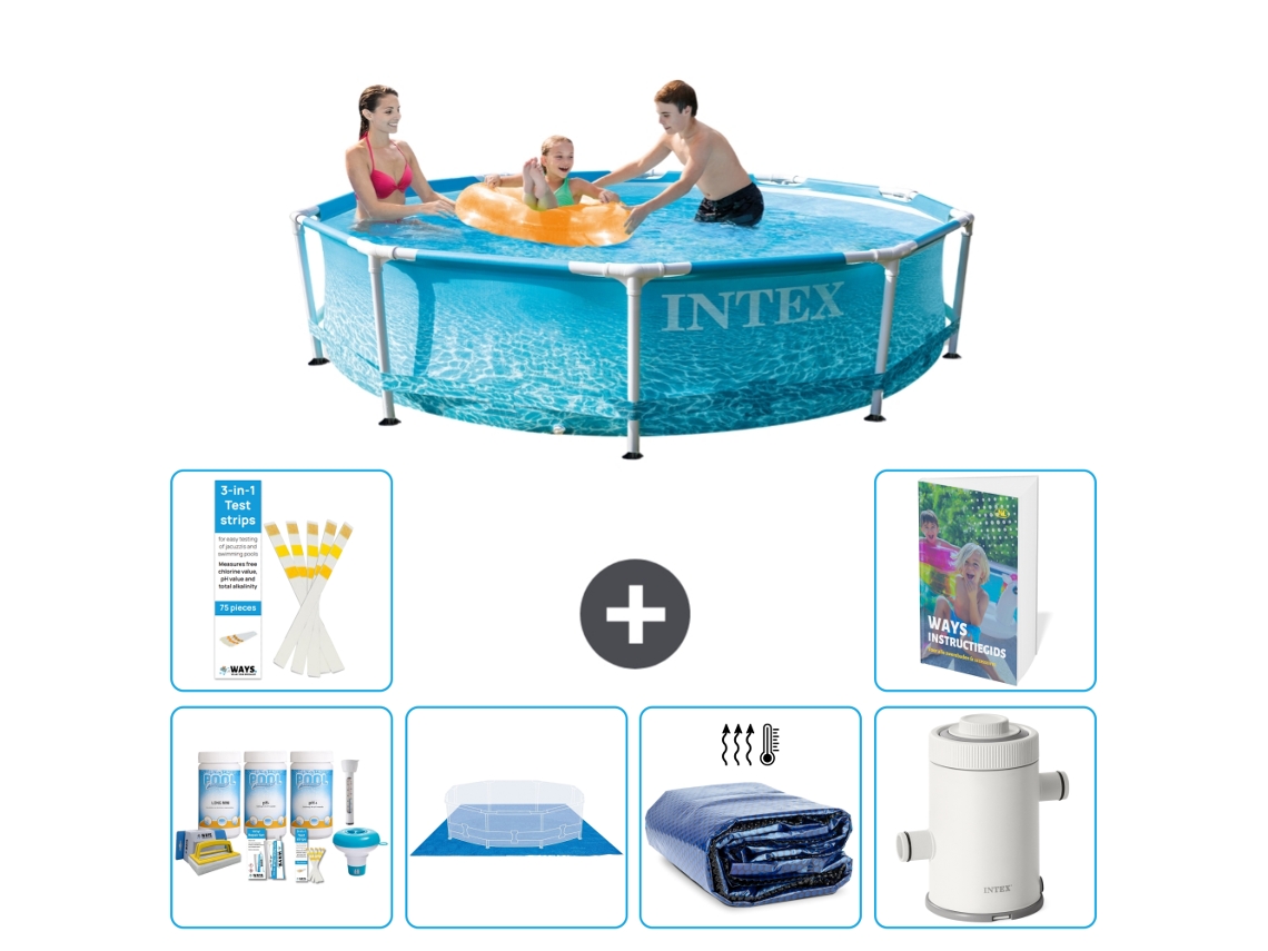 Intex Piscina Com Estrutura Redonda - 305x76 Cm - 7-peças S115