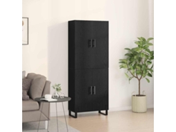 Vidaxl Buffê 2 Unid. Carvalho Preto 69,5 X 34 X 180 Cm