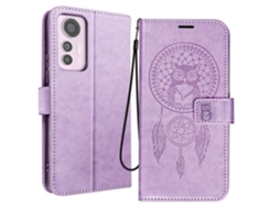 Capa Fólio Para Xiaomi Xiaomi 12 Lite Pele Roxo