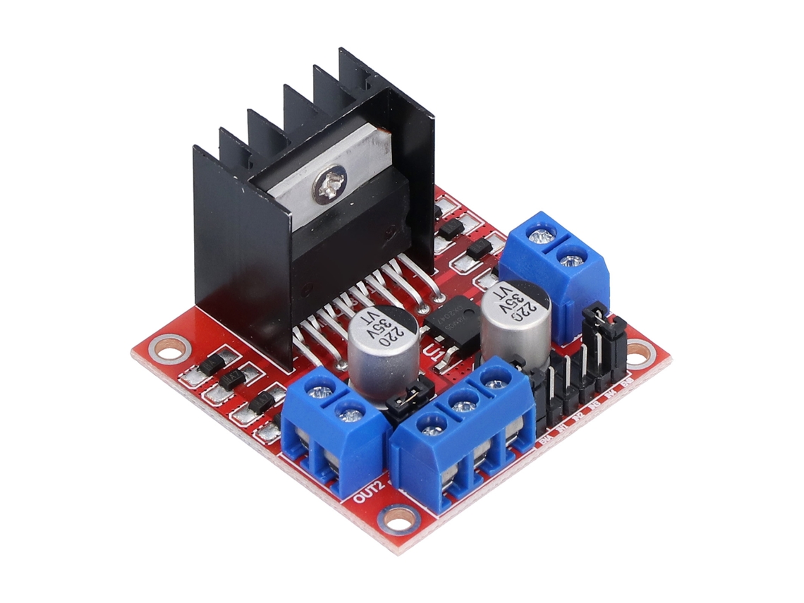 Placa Driver De Motor Laxiscreed Com Circuito H-bridge Para Controlo Dual De Canais