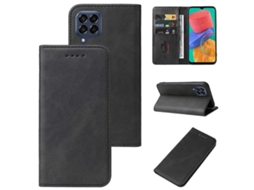 Capa De Couro Com Fecho Magnético Para Samsung Galaxy M33 Índia