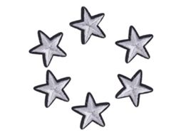 Laxiscreed Parches Decorativos Estrelas Prateadas Para Personalizar Superfícies E Objetos
