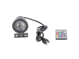 Rebe-lâmpada De Projeção Rgb De 10w Com Controle Remoto Para Piscina, Fonte E Termas Cor Preta