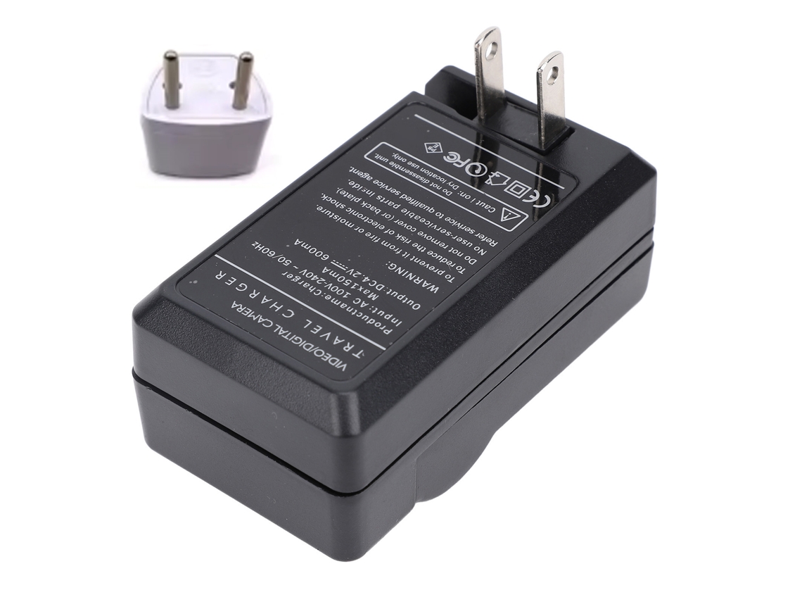 Cargador De Parede Para Bateria De Câmera Bn1 Cnp120 Com Plug Plegável E Indicador Led Para Viagens Ue