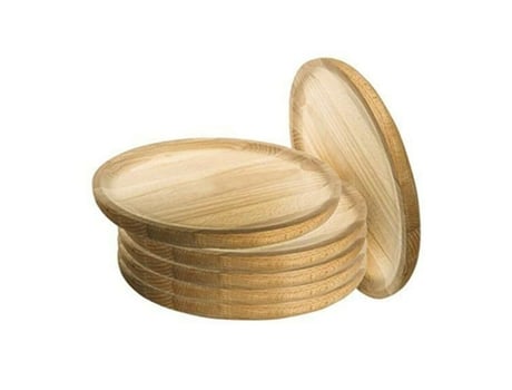 Pratos de Madeira para Polvo Set de 6X Plato Ø30Cm