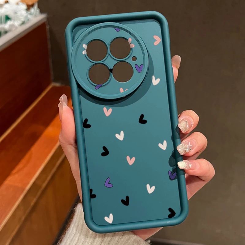 Capa Para Celular Oneplus Ace 2 Com Estampa De Coração (azul), Em Tpu Macio E Resistente A Impactos.