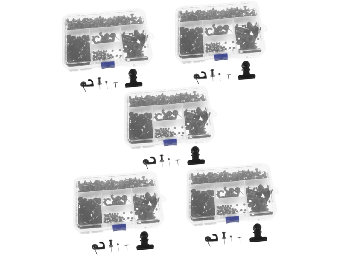 Conjunto De 5 Clips Pressão Para Mapas E Quadros Avisos Fixadores