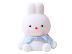 2026 luz de Noite Conejo Bonito Led com Fita Azul Portátil para Crianças, Decoração de Mesa para Crianças, Quarto e Dormitório Universitário