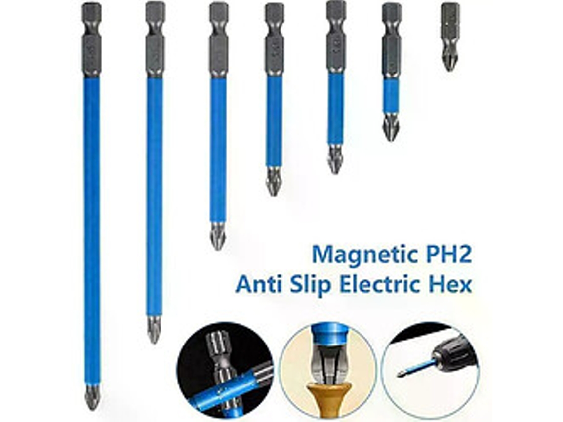Conjunto De Pontas Antiderrapantes Para Parafusadeira Elétrica Ph2 Oem