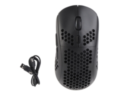 Mouse Sem Fio 3 Modos Rgb Carregamento Sem Fio Dpi Ajustável 2.4g Para Laptop Preto