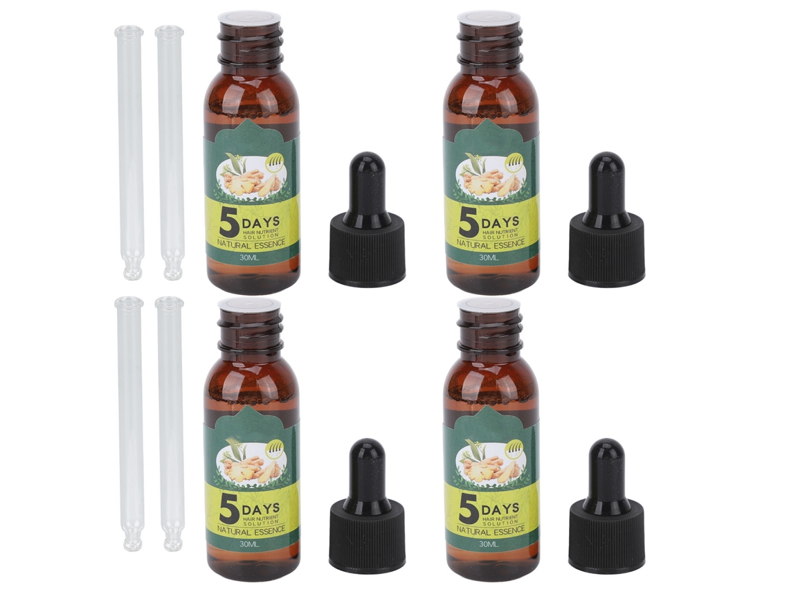 2026 4 unidades de Sérum de Gengibre para Crescimento Capilar 30ml Previne a Queda de Cabelo Óleo Essencial Regenerador