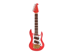 Primerox imã de Geladeira em Forma de Guitarra Elétrica de Resina Exquisita Decoração Vermelha