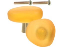 Conjunto De 2 Puxadores Cristal Para Gaveta, Substituição De Puxadores Armário Em Liga Zinco Amarelo Para Armários E
