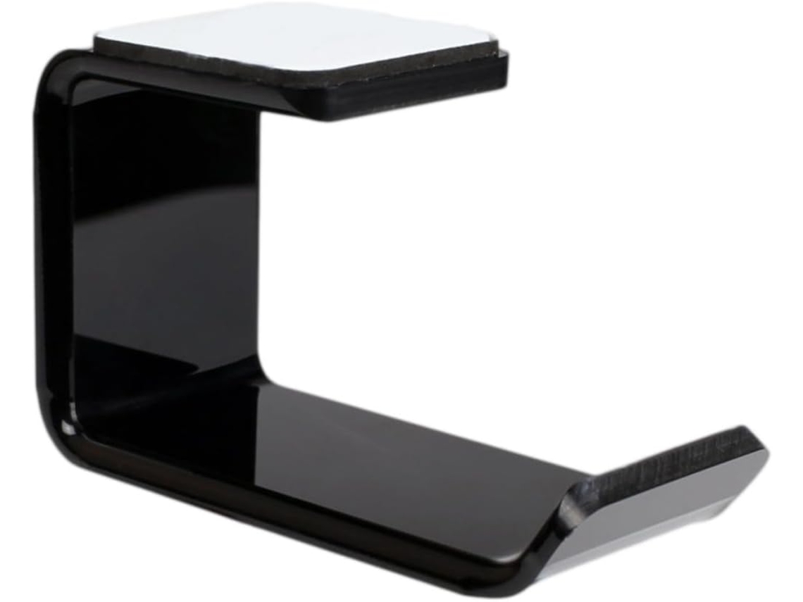 Zerodeko Support Mural Pour Casque Audio En Acrylique Noir Avec Ruban Adhésif Double Face Solide, Support De L