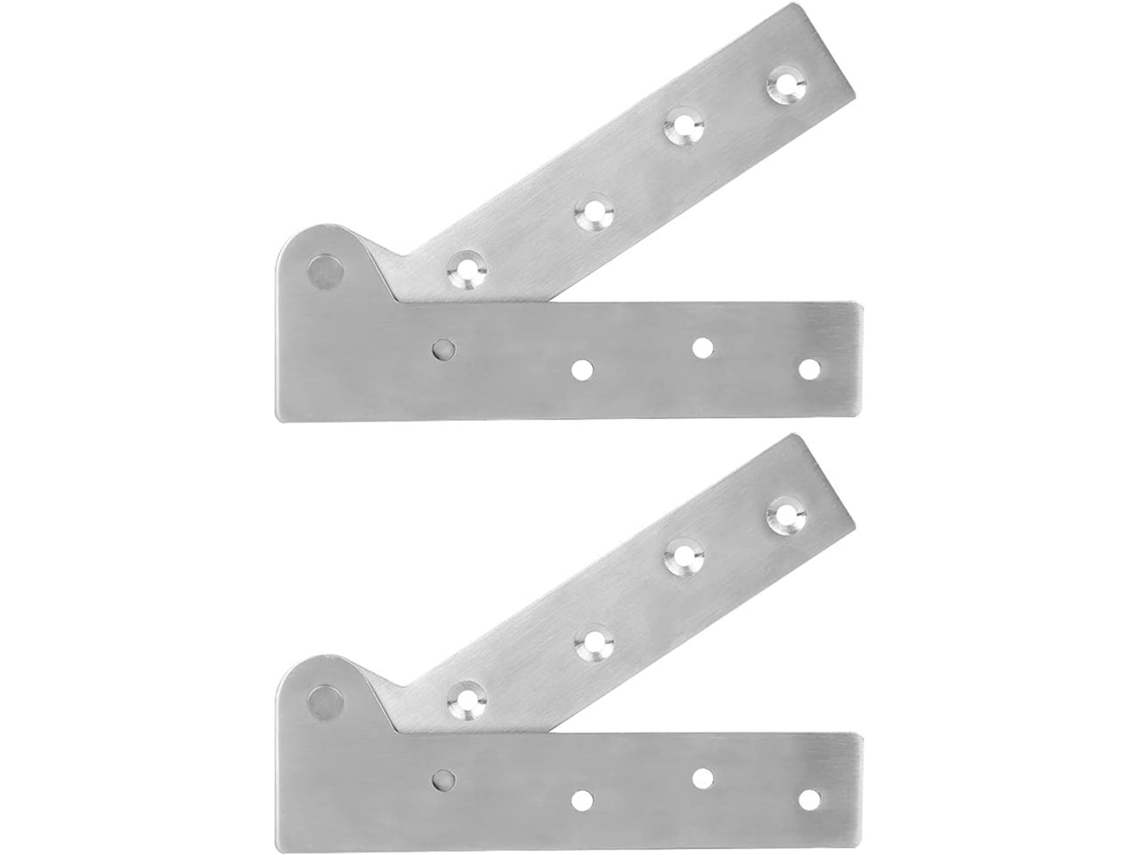 Dobradiça De Topo Para Armário, Porta Dobrável, 2 Peças, Aço