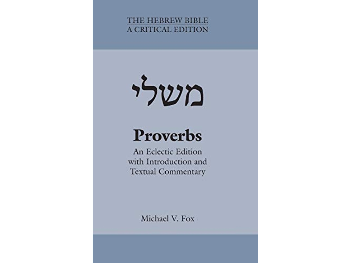 Livro Proverbs de Michael V Fox (Inglês - Capa Dura)