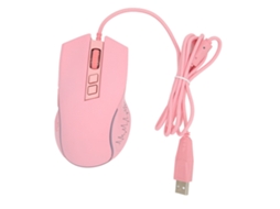 Aetheria mouse Gamer Usb2.0 com Dpi Ajustável Rgb Backlit Design Ergonomico Sensor Óptico Rosa para Pc Laptop