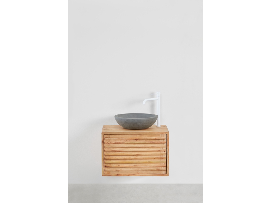Casa de Banho Suspenso Em Madeira Mobile Set Deleyna Madera by Mindi Sklum